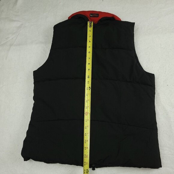 Lauren Ralph Lauren Active Womens M Vest Down Puffer Crested Black Red - Picture 7 of 8